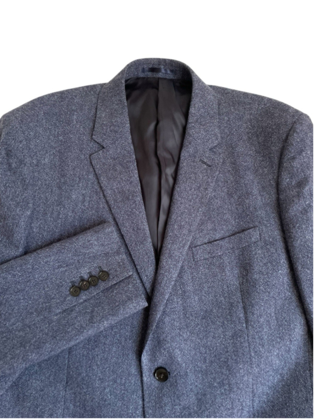 Reiss Tanaka Blazer Mens 44R Blue Wool Blend Sport Coat Jacket